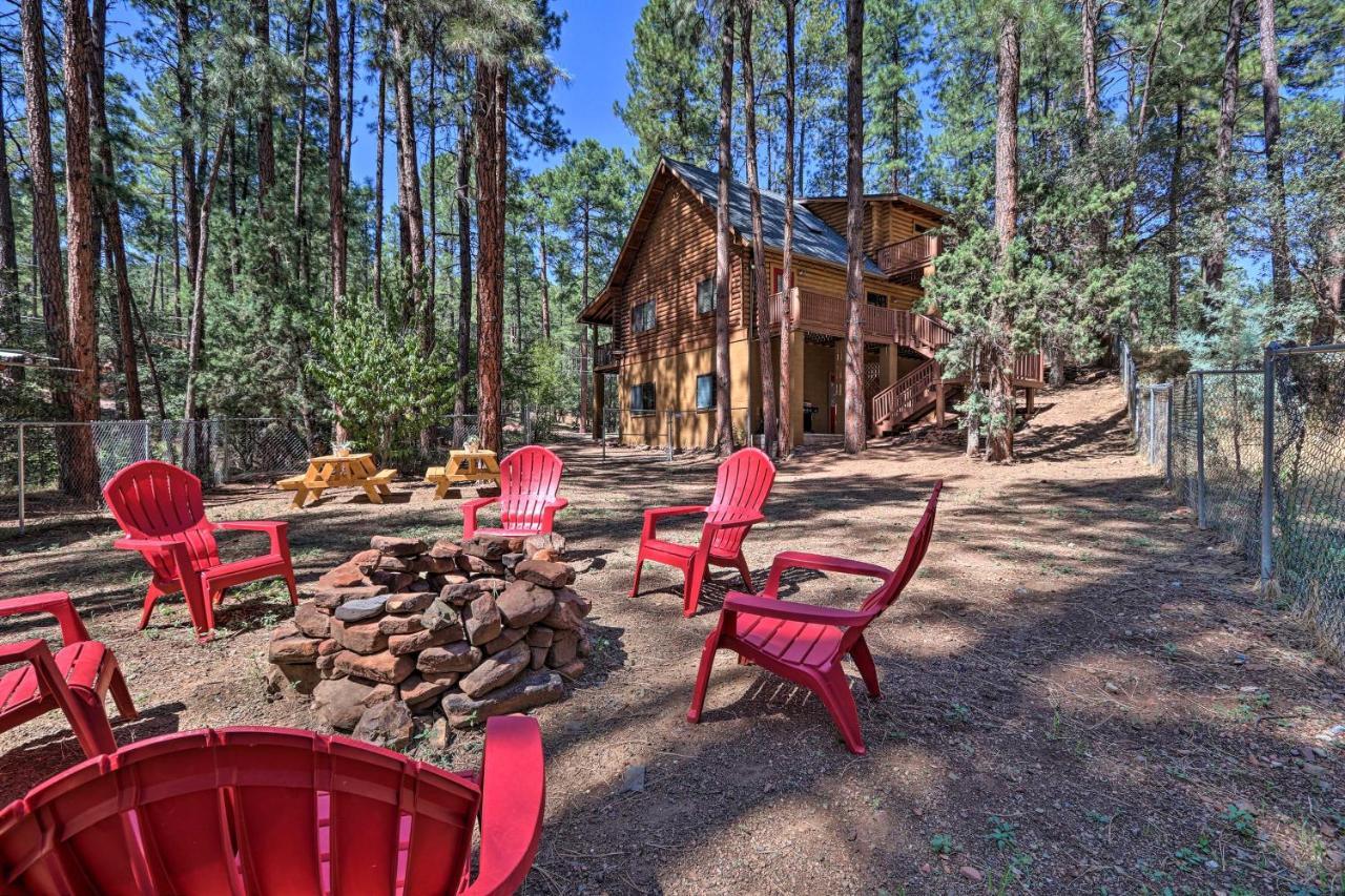 Strawberry Cabin With 2-Story Deck Dogs Welcome! Pine Eksteriør bilde